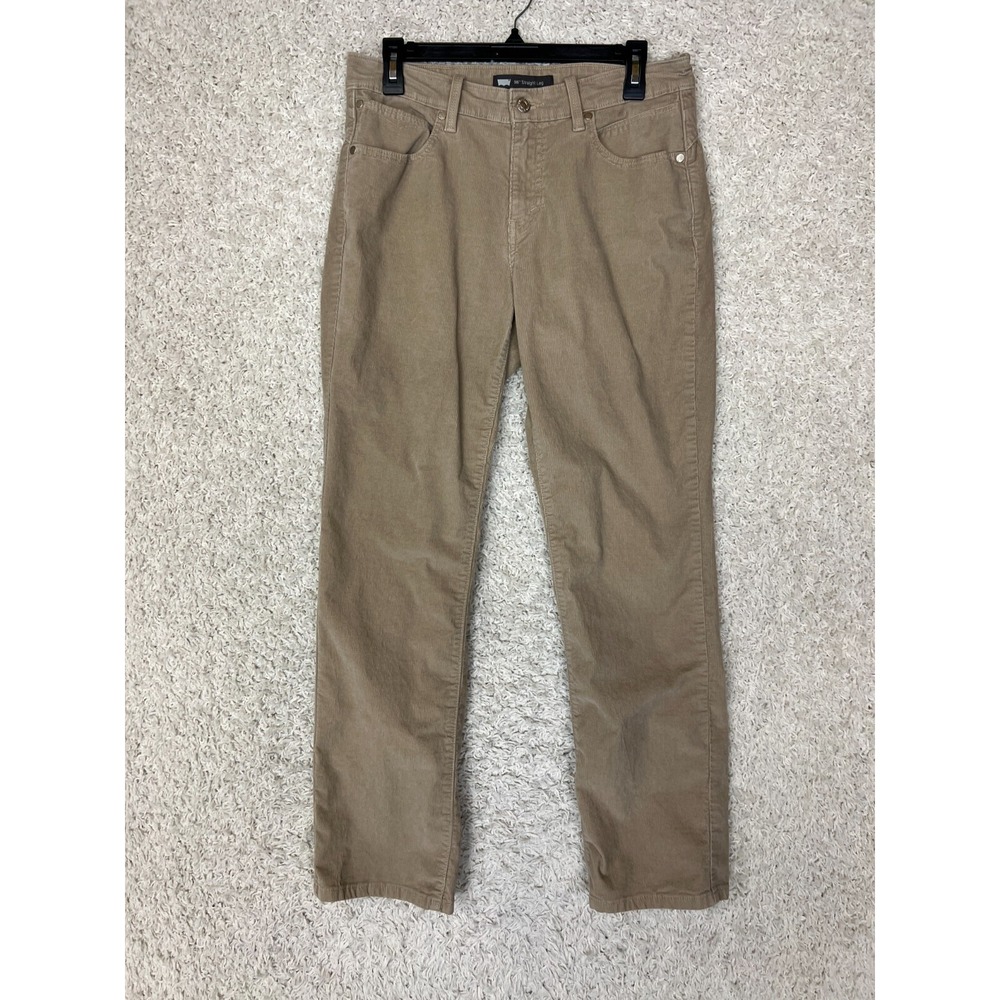 Levis 505 Straight Corduroy Pants Womens Size 30 Beige Stretch Casual Comfort